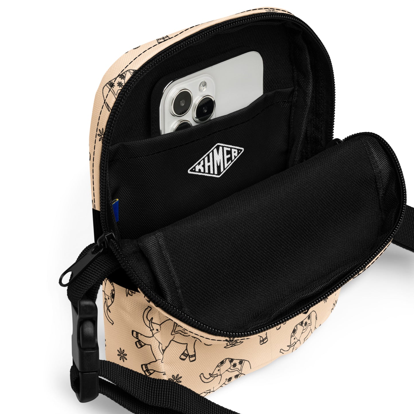 Elephant & Lotus Crossbody