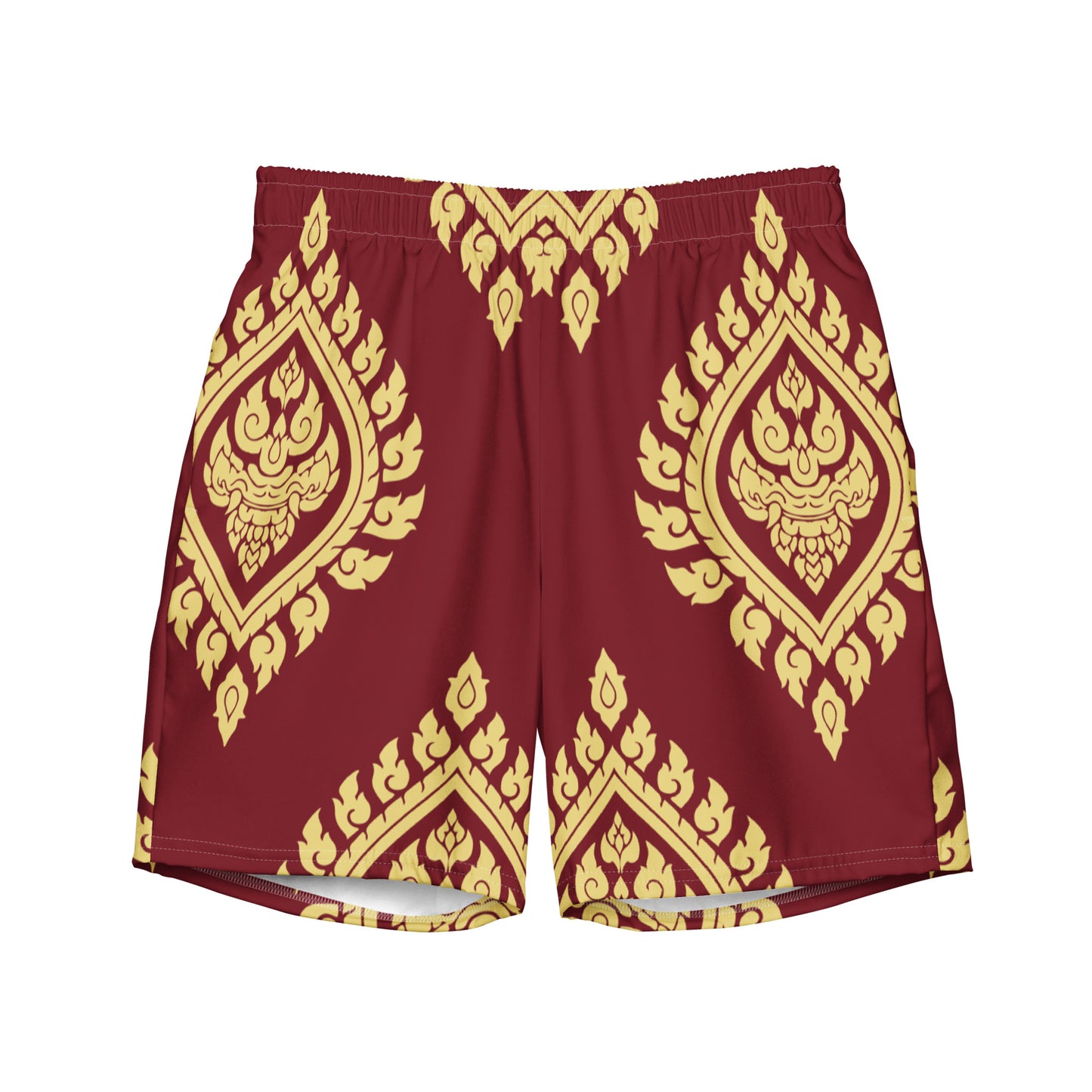 Red Sarong swim trunks