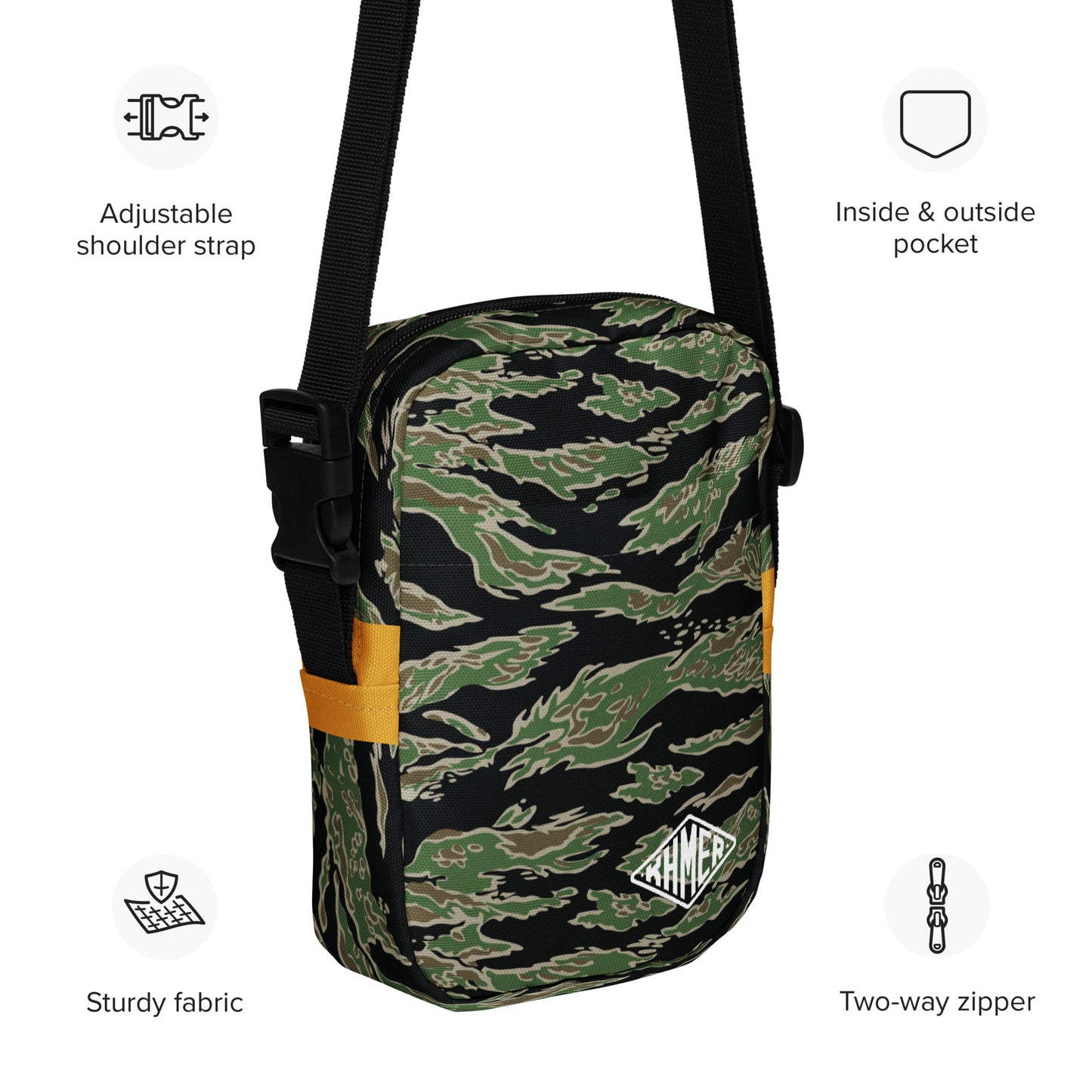 Tiger Camo crossbody bag