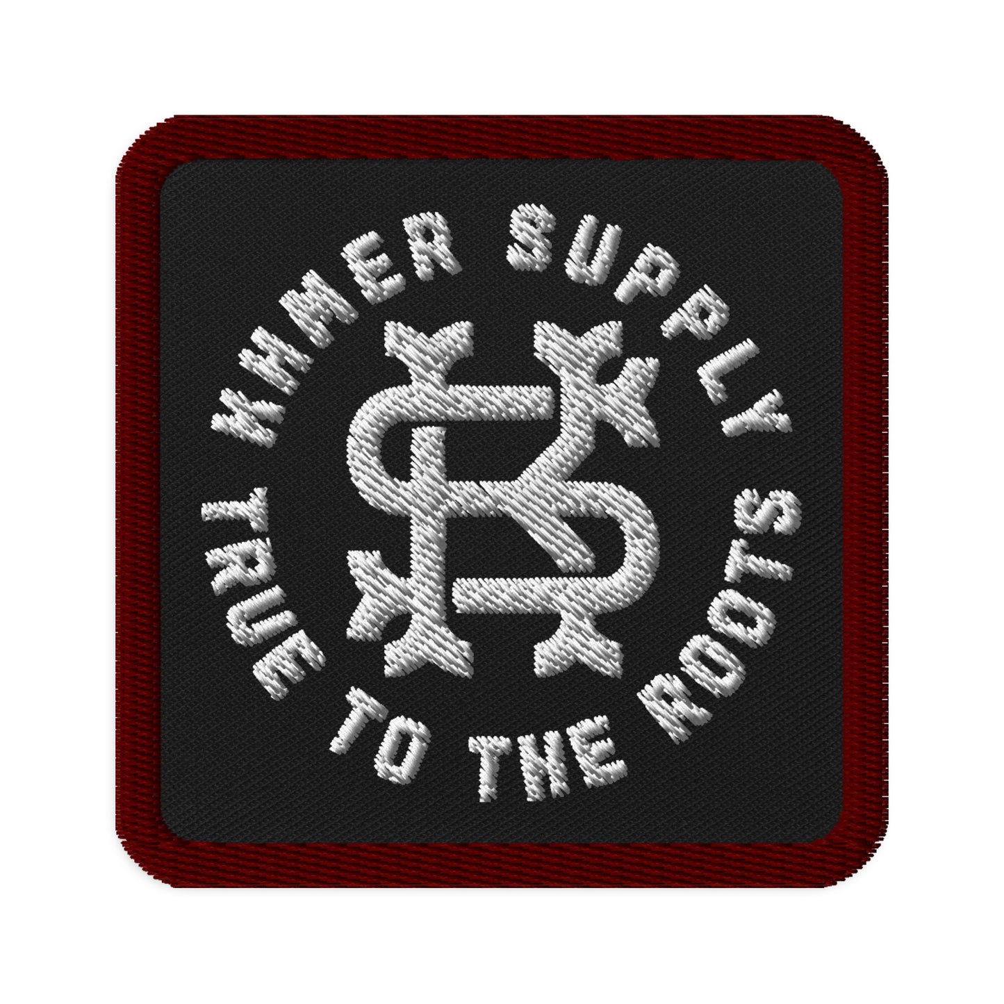 KS 3" Square Patch - Maroon