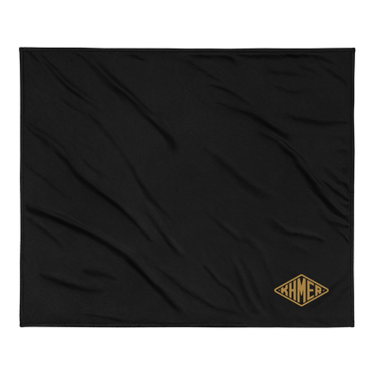 OG Khmer Embroidered Sherpa Blanket